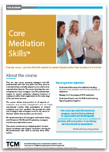 Core Mediation Factsheet Dropshadow