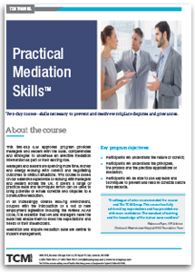 Practical Mediation Skills Factsheet