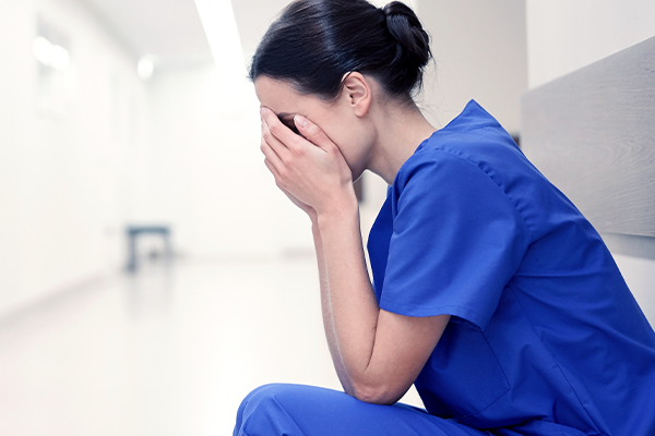 NHS Nurse Crying